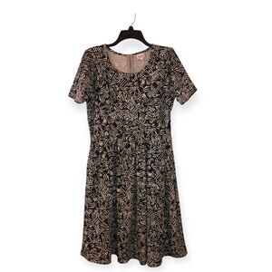 LuLaRoe Amelia RARE zebra stripped dress